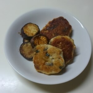 食べやすくて美味！なすとサバの照り焼きバーグ♪